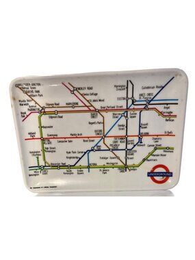London Underground Map Melamine Tray By Pavo Heatproof Souvenir 6 x 4"